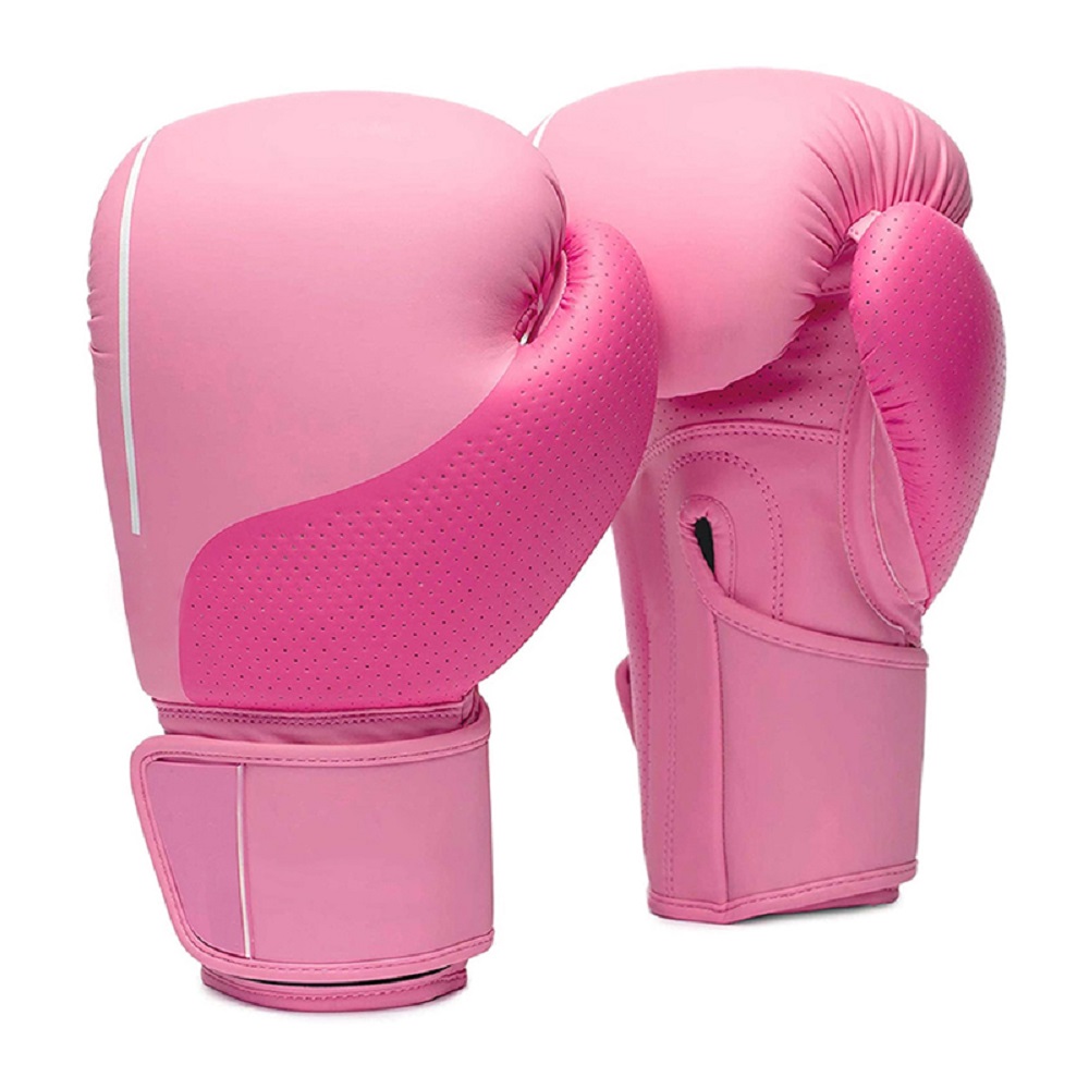 100% Original Leather Custom Boxing Gloves Custom Factory Professional Pink Color Boxing Punching Gloves