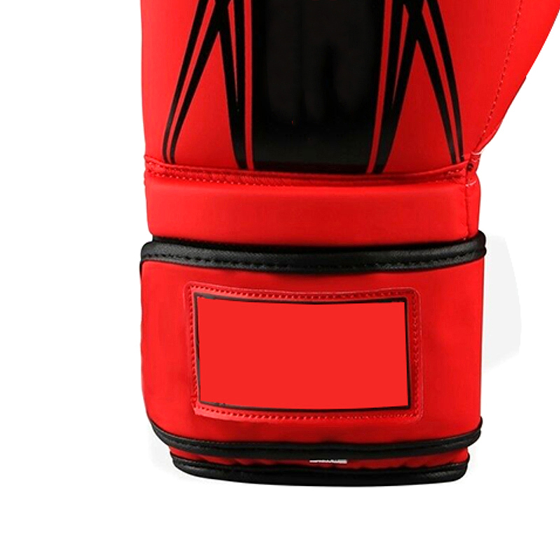 Wholesale New Trend MMA Professional Custom Logo Kickboxing Training 16oz Red Black Leather Boxing Glove - Image 4